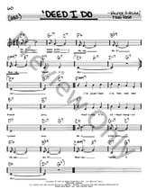 'Deed I Do piano sheet music cover